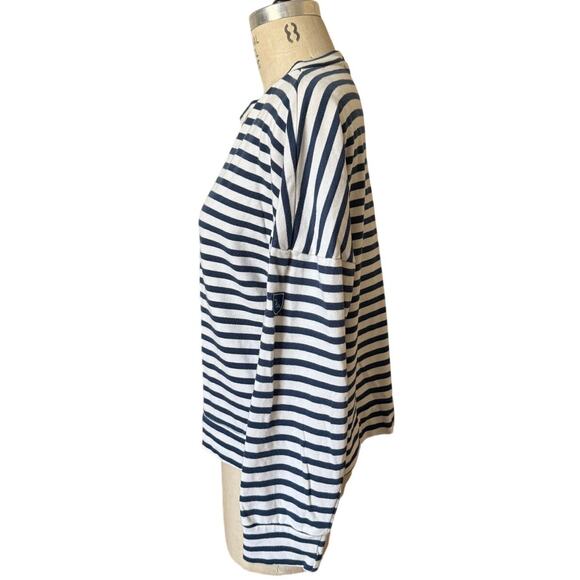 The Uplifters Long Sleeve T-Shirt Women's Size XL Navy Blue White Cotton - Picture 2 of 6